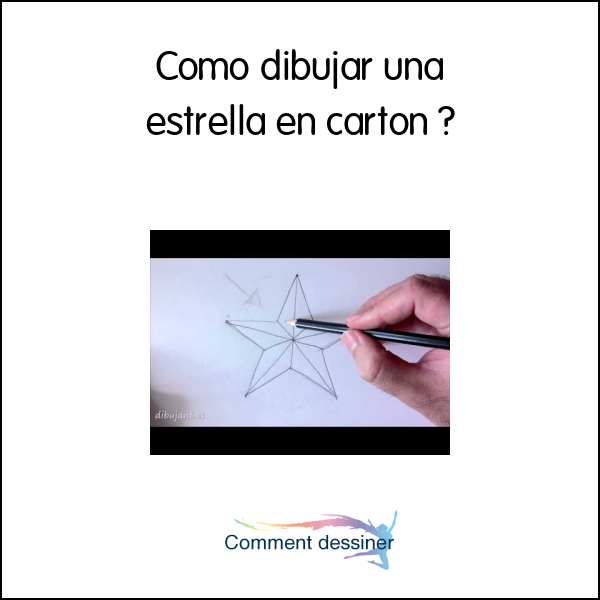 Como dibujar una estrella en carton